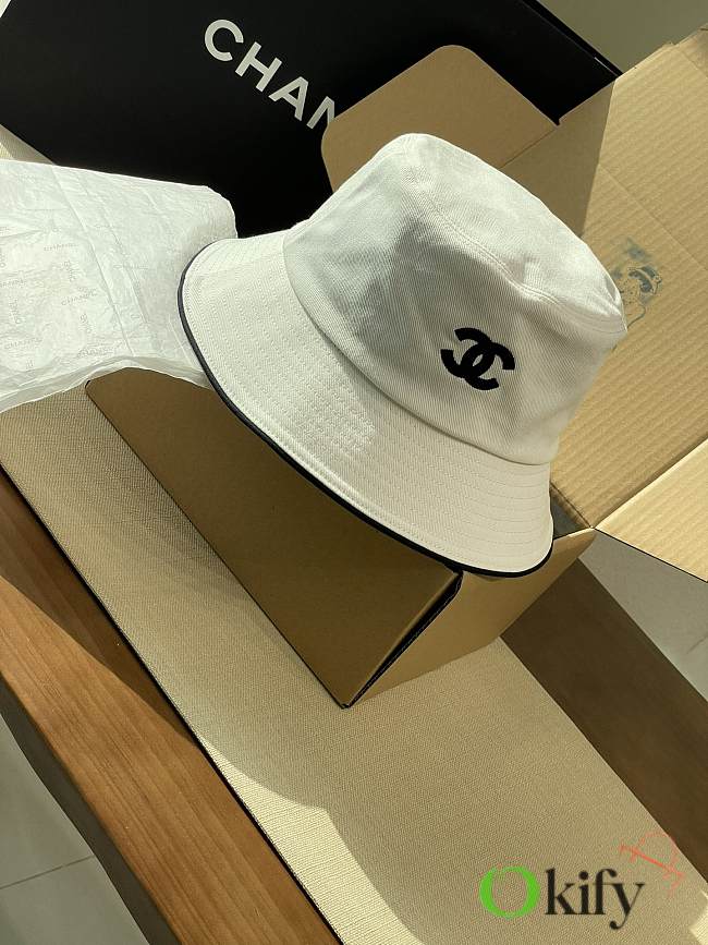 Okify CC 2025 White Bucket Hat - 1