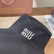 Okify MiuMiu Black Bucket Hat 28873 - 6