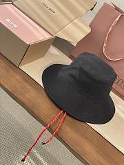 Okify MiuMiu Black Bucket Hat 28873 - 5