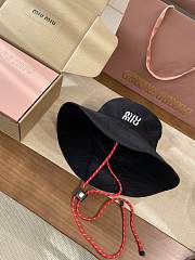 Okify MiuMiu Black Bucket Hat 28873 - 1