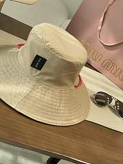 Okify MiuMiu Beige Bucket Hat 28874 - 4
