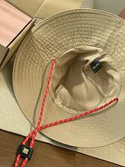Okify MiuMiu Beige Bucket Hat 28874 - 3