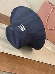 Okify MiuMiu Dark Blue Bucket Hat 28875 - 5