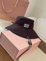Okify MiuMiu Dark Red Bucket Hat 28876 - 6