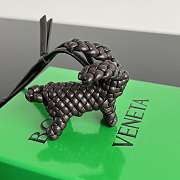 Okify Bottega Veneta Dark Brown Rabbit Bag Charm  - 5