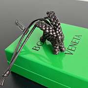 Okify Bottega Veneta Dark Brown Rabbit Bag Charm  - 6