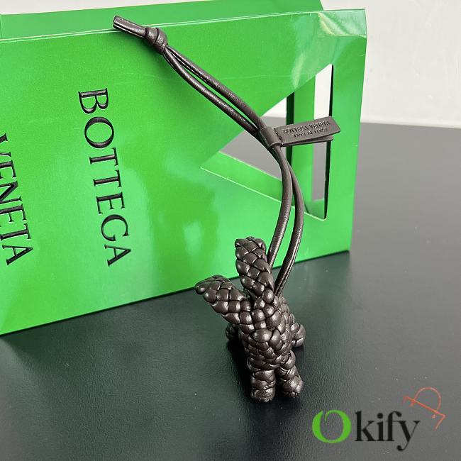 Okify Bottega Veneta Dark Brown Rabbit Bag Charm  - 1