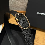 Okify CC Black Grain Belt Gold Hardware 3cm - 2