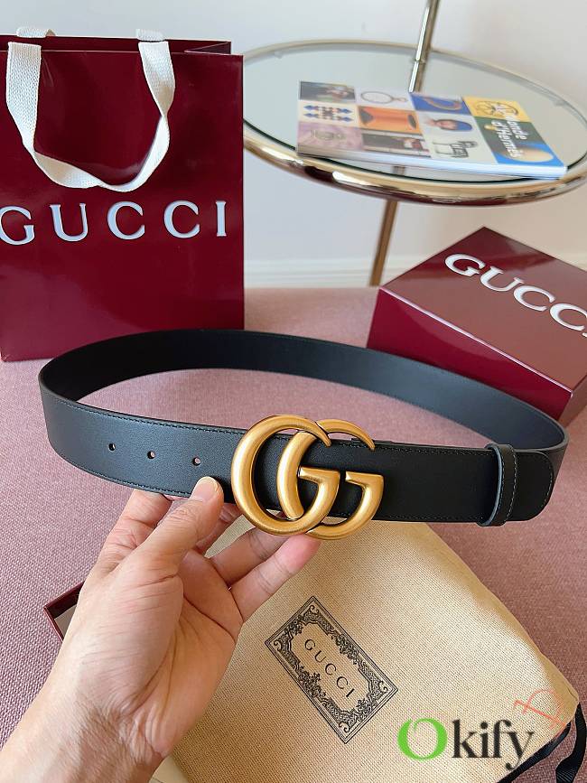 Okify Gucci Black Belt 4cm - 1