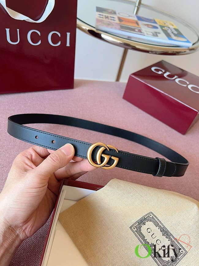 Okify Gucci Black Belt 2cm - 1