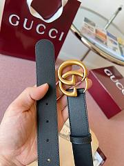 Okify Gucci Black Belt 3cm 28895 - 4