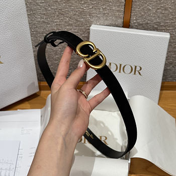 Okify Dior Black Suede Belt 2cm