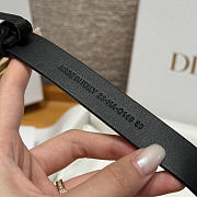 Okify Dior Black Suede Belt 2cm - 6