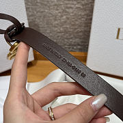 Okify Dior Dark Brown Suede Belt 2cm - 3