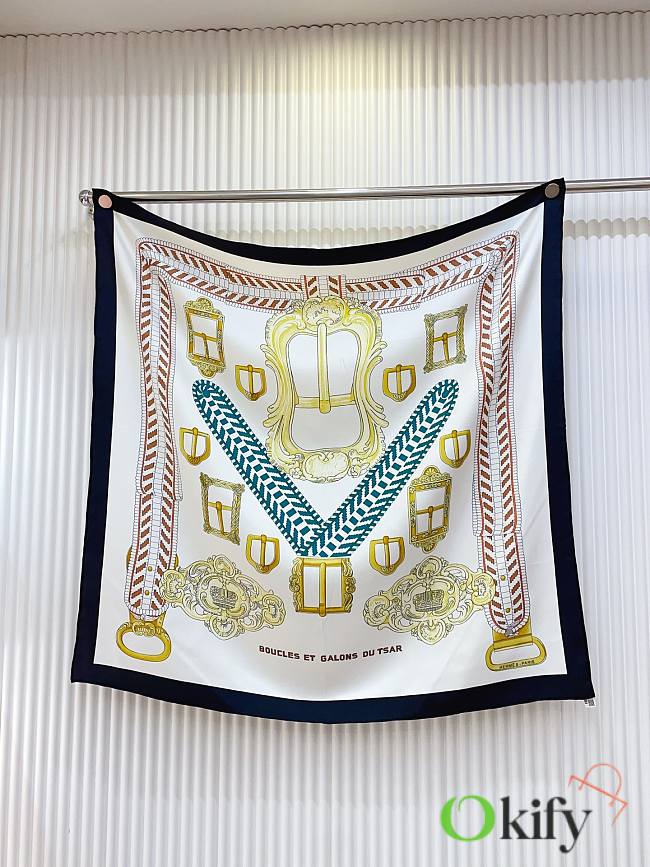 Okify Hermes Silk Square Scarf 90x90cm 28899 - 1