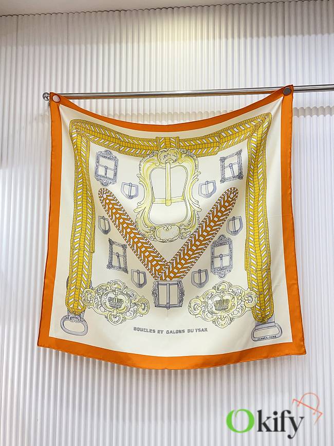 Okify Hermes Silk Square Scarf 90x90cm 28900 - 1