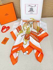 Okify Hermes Silk Square Scarf 90x90cm 28902 - 5