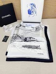 Okify CC White Silk Square Scarf 90x90cm - 4