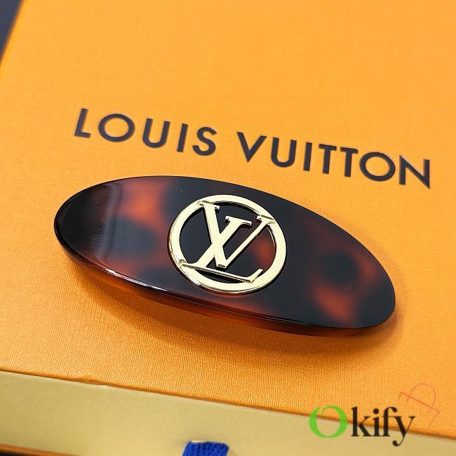 Okify Louis Vuitton Circle Turtoiseshell Hair Clip  - 1
