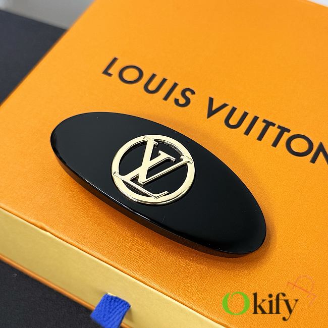 Okify Louis Vuitton Circle Black Hair Clip  - 1