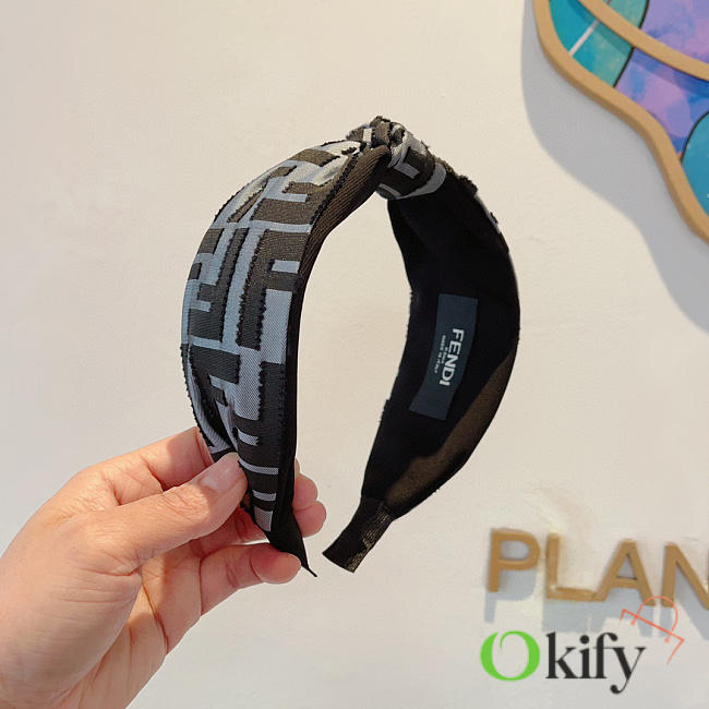 Okify Fendi Gray Headband - 1