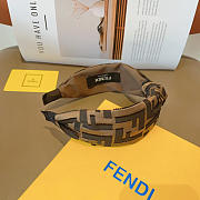 Okify Fendi Brown Headband - 5