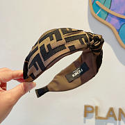 Okify Fendi Brown Headband - 4