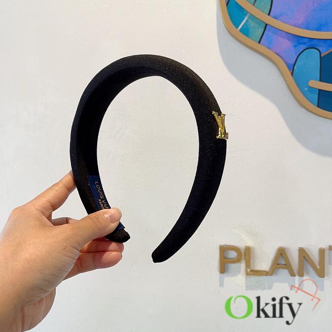 Okify Louis Vuitton Black Headband 28933 - 1