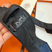 Okify Hermes Black Silk Tie 28934 - 3