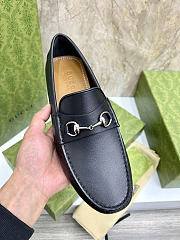 Okify Gucci Horsebit Black Men Loafers - 4