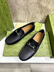 Okify Gucci Horsebit Black Men Loafers - 3