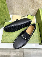 Okify Gucci Horsebit Black Men Loafers - 2