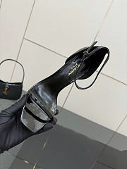 Okify YSL Black Patent High Heels With Logo Heel 10.5cm - 5