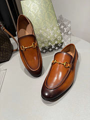 Okify Gucci Horsebit Ombre Brown Men Loafers  - 6