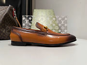 Okify Gucci Horsebit Ombre Brown Men Loafers  - 4