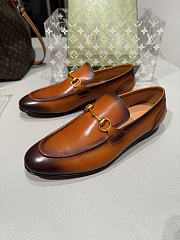 Okify Gucci Horsebit Ombre Brown Men Loafers  - 2