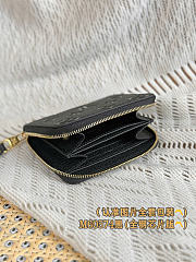 Okify Louis Vuitton Zippy Black Wallet M60574 11x8.5x2cm  - 2