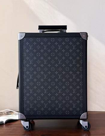Okify Louis Vuitton Rolling Trunk Black Suitcase M10117 55x39x24cm