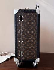 Okify Louis Vuitton Rolling Trunk Black And Brown Suitcase M10117 55x39x24cm - 6