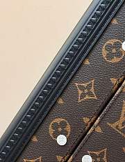 Okify Louis Vuitton Rolling Trunk Black And Brown Suitcase M10117 55x39x24cm - 3