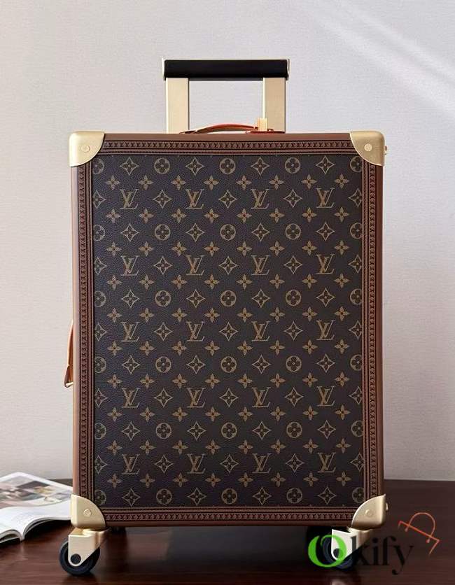Okify Louis Vuitton Rolling Trunk Brown Suitcase M10117 55x39x24cm - 1