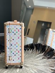 Okify Louis Vuitton x TM Rolling Trunk White Suitcase M13740 55x39x21cm - 2