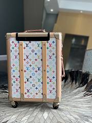 Okify Louis Vuitton x TM Rolling Trunk White Suitcase M13740 55x39x21cm - 3