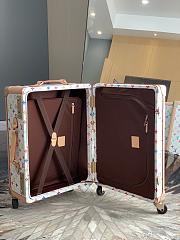 Okify Louis Vuitton x TM Rolling Trunk White Suitcase M13740 55x39x21cm - 6