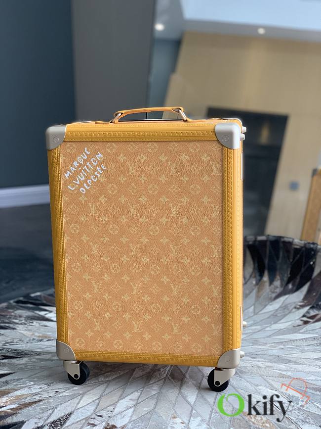 Okify Louis Vuitton Rolling Trunk Yellow Suitcase M12881 55x39x21cm - 1