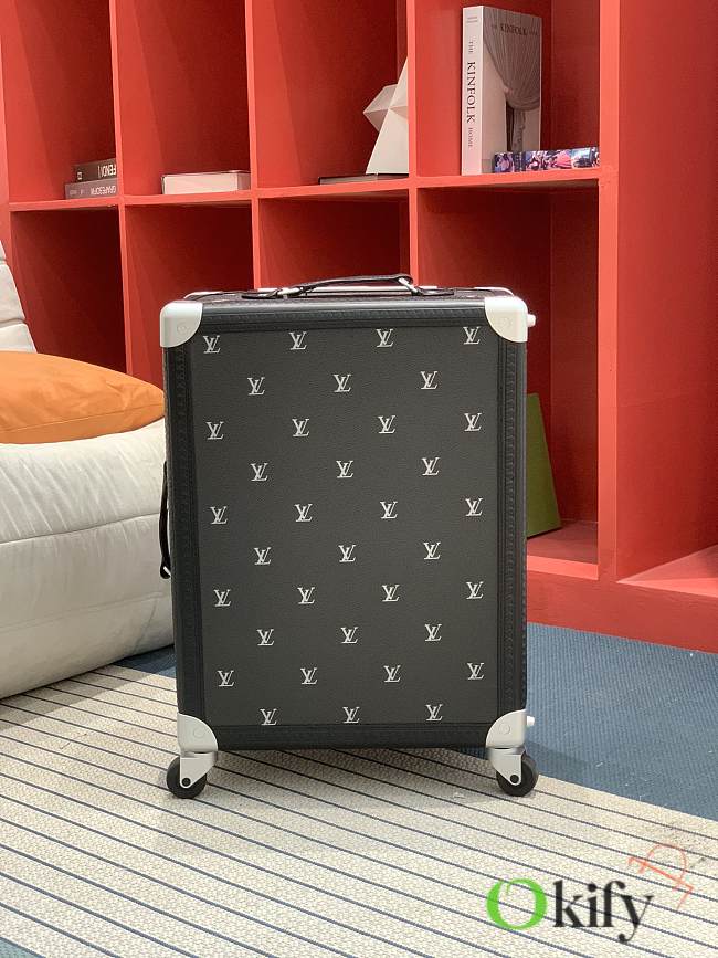 Okify Louis Vuitton Rolling Trunk Black Suitcase 55x39x21cm - 1