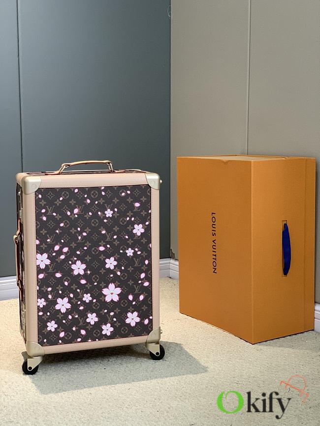 Okify Louis Vuitton x TM Rolling Trunk Flower Suitcase M14107 55x39x21cm - 1