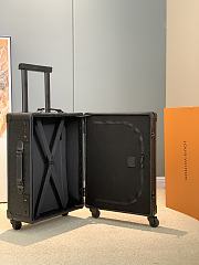 Okify Louis Vuitton Rolling Trunk Black Monogram Suitcase 55x39x21cm - 3
