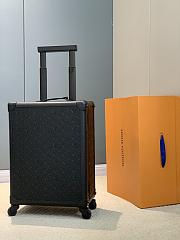 Okify Louis Vuitton Rolling Trunk Black Monogram Suitcase 55x39x21cm - 5
