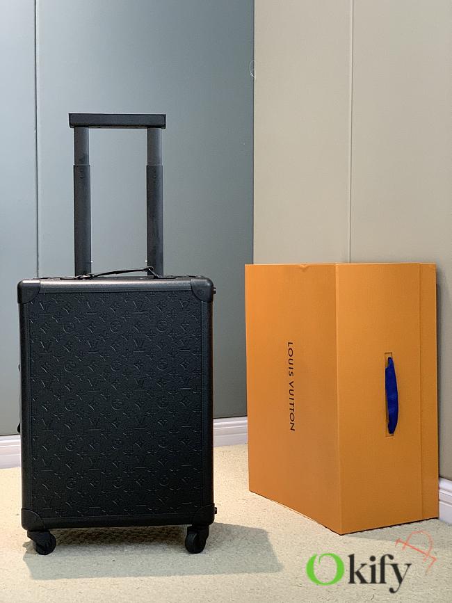 Okify Louis Vuitton Rolling Trunk Black Monogram Suitcase 55x39x21cm - 1